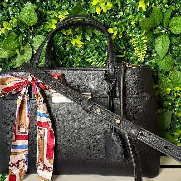 Kate Spade Black Saffiano Satchel Bag - Picture 10 of 12